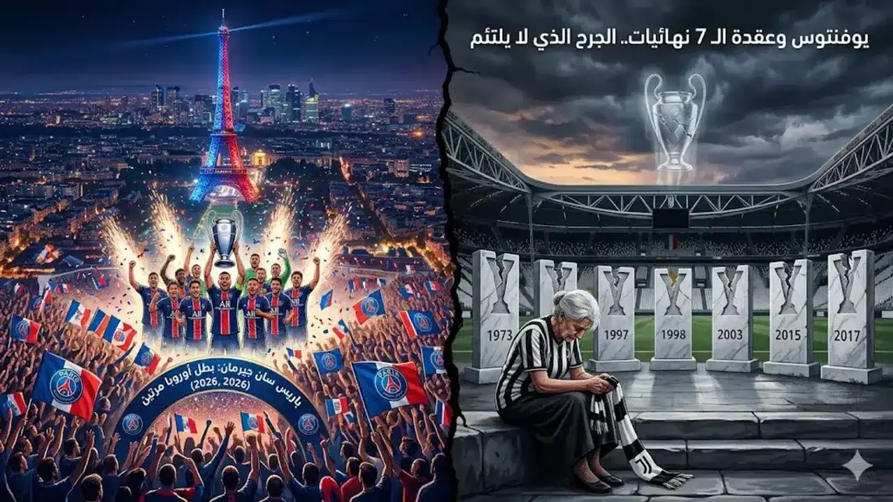 حسرة جديدة في تورينو.. يوفنتوس الخاسر الأكبر من تتويج باريس الثاني بدوري الأبطال